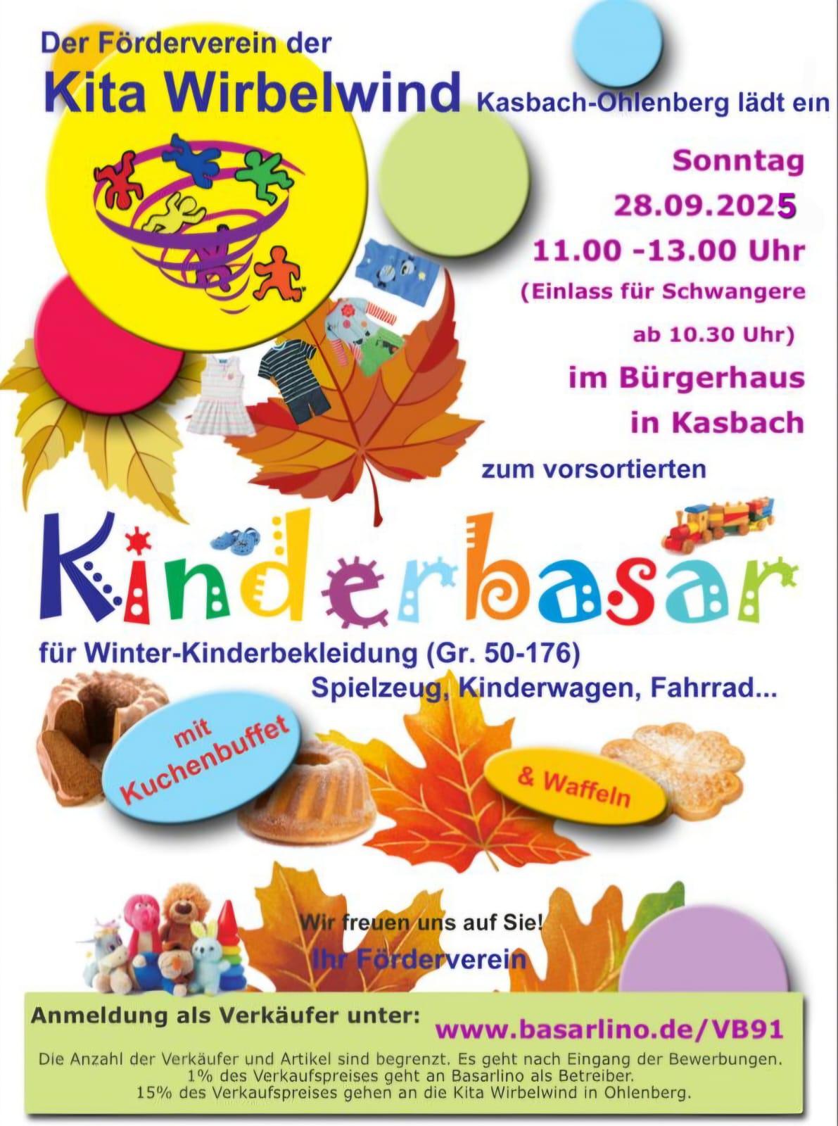 Kinderbasar am 28.09.25