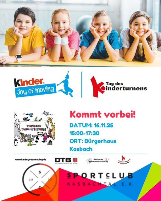 Plakat Tag des Kinderturnens